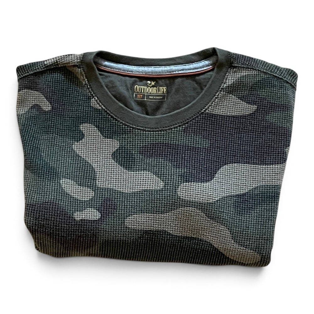 Outdoor Life Men XLT Camo LS Thermal Shirt Cold Weather